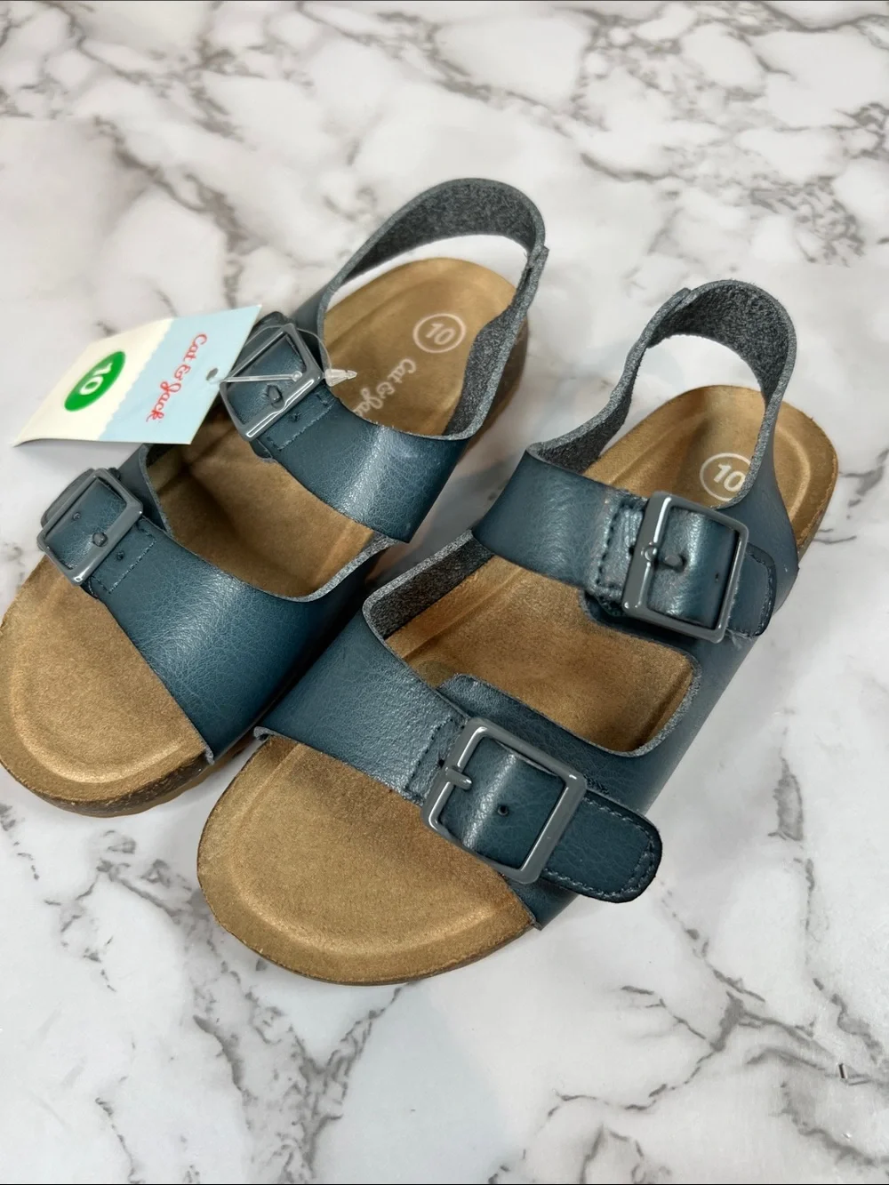 Cat & Jack Teal Buckle Strap Kids Sandals Various Sizes